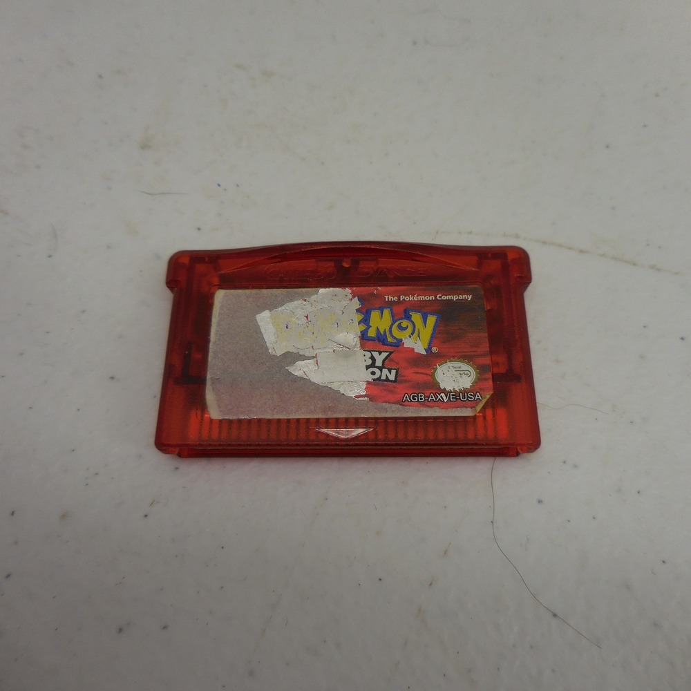 Pokemon Ruby Version Nintendo Game Boy Advance GBA Authentic AGB-AXVE-USA Red